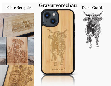 INDIVIDUELL iPhone 13 Bambus-Kunststoff